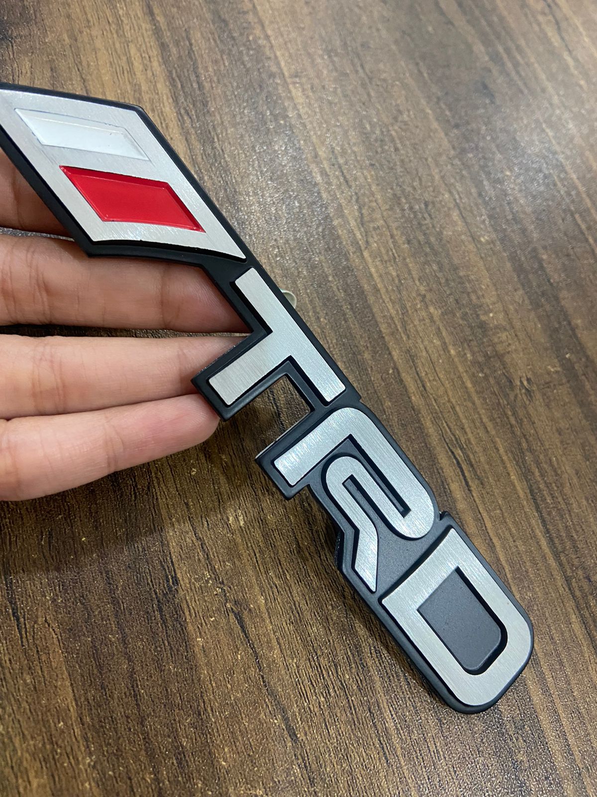 3D Laxury TRD Logo Shield Badge Emblem Sticker Body Side Badge for All Cars - Metal- Black Silver