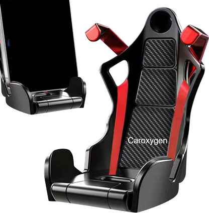 1pc Universal Car Phone Holder Racing Seat Shape Anti Shaking Cell Phone Holder Interior Ornament Car Styling Car Accessories