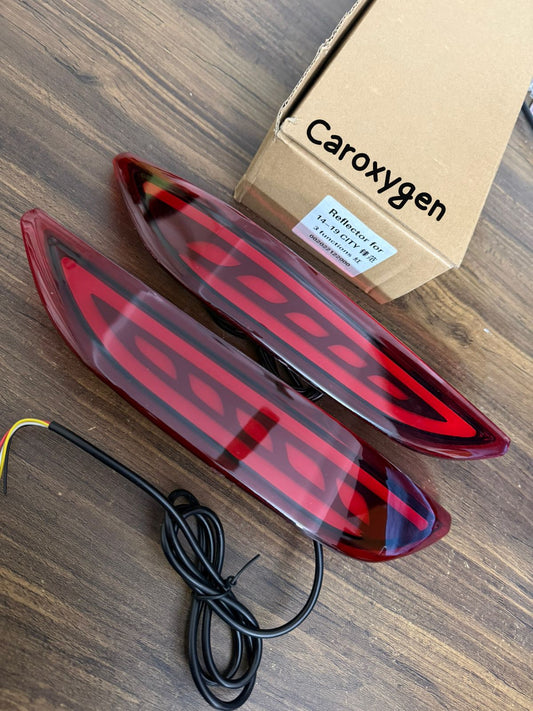 rear reflector bumper light with matix function compatible city 2014-2016 (set of 2pcs)