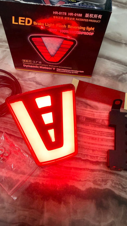 LED Rear Brake Light with Flash & Reversing Function | IP67 Waterproof | High Brightness Warning Light for Cars & SUVs