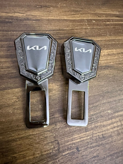 Caroxygen (2in1) Seat Belt Alarm Stopper Buckle & Holder (Pack of 2 )