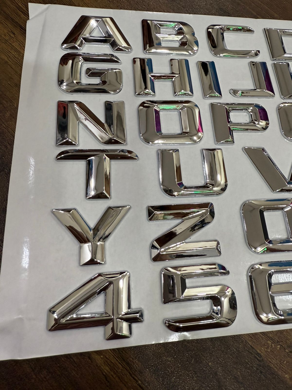 Trunk Fender Nameplate Sticker Metal Emblem Alphabet Letters Numbers DIY Logo All Cars Game Over 25mm 30mm