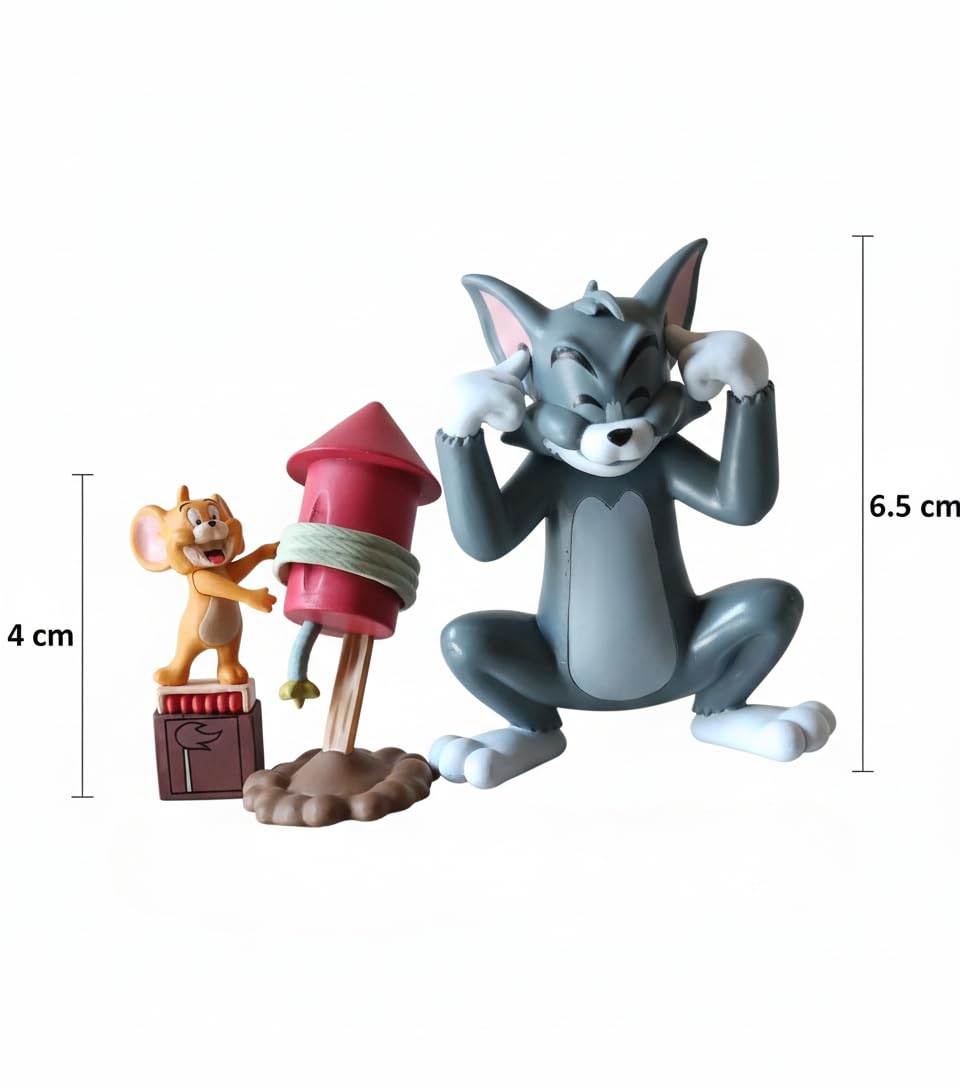 Cute T&J Blast Cartoon Character Car Interior Accessory-Cute Toy for car Dashboard and Table top (T&J Blast)