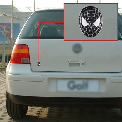 Alloy Metal Brand Car Spiderman Face Emblem Spider Sticker Vehicle Decal Badge