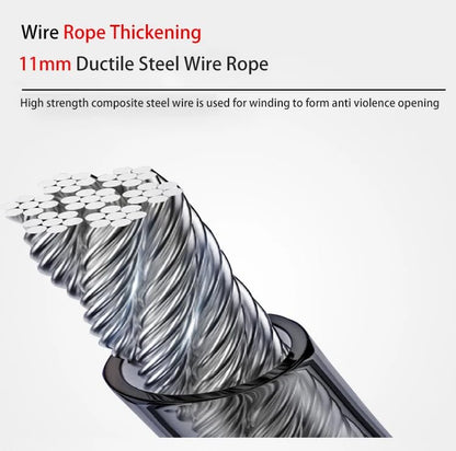 Car Steering Wheel Lock, Heavy Duty Safety Belt Buckle Attachment Steel Car Wheel Lock, Alloy Lock Core Steering Wheel Lock with 3 Keys Car Lock Anti Theft for Truck, SUV, Van, Hatchback