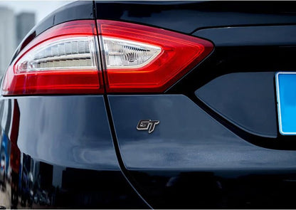 3D GT METAL LOGO STICKER EMBLEM COLOUR (RED CHROME)