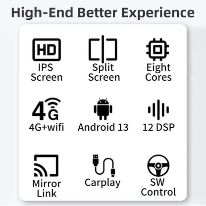 11.8inch FHD Diamond Series 2K Car Android Stereo Touch Screen 4+64 4G WiFi Wireless Carplay Android auto GPS Navigation Bluetooth DSP Band with Sim Card Slot