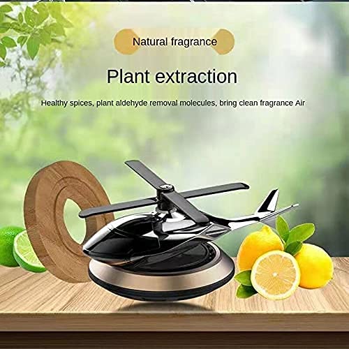 Trending New Helicopter Alloy Solar Car Air Freshener Aromatherapy Car Interior Decoration Accessories Fragrance for Home Office Decoration Perfume