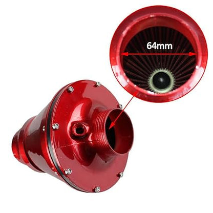 Caroxygen Universal Car Air Filter Mushroom Head Automotive Flow Air Filter Apollo CIS Closed Intake System Air Intake Kit High Flow 70MM | Universal Air Intake Kit System