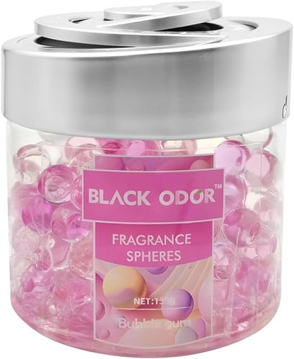Super Fragrance Black Odor Car Air Freshener B0-10| 130g Bubble Gel Balls | Long-Lasting Scent for Home, Office, Car, Bathroom & Closet | Odor Eliminator & Room Deodorizer (Bubble Gum)