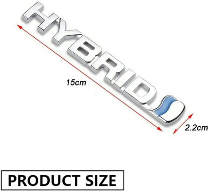 3D Metal Hybrid Emblem Fender 3D Badge Logo Decal Replacement for Universal Car Side Fender Rear Trunk