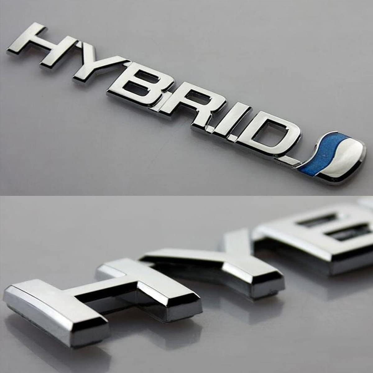 3D Metal Hybrid Emblem Fender 3D Badge Logo Decal Replacement for Universal Car Side Fender Rear Trunk