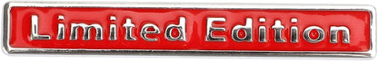 Caroxygen 3D Raised Small Silver Black Limited Edition Metal Monogram Emblem Badge Sticker for All Cars & Bikes