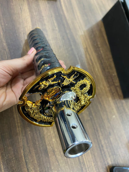 katna Desgin car Gear knob (Katana red 28 CM) (Specially for SUV)