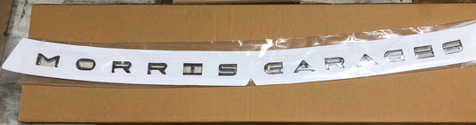 morris  garages 3D Bonnet Letters 3D Alphabets Chrome,morris  Car Accessories, Car Monogram Logo, Sticker (Black)