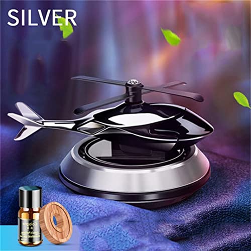 Trending New Helicopter Alloy Solar Car Air Freshener Aromatherapy Car Interior Decoration Accessories Fragrance for Home Office Decoration Perfume