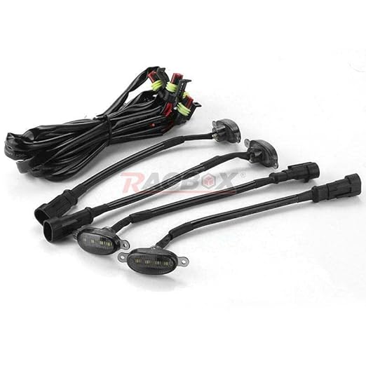 Universal Car Grille LED Lamp for SUV, Pickup & Off-Road Vehicles | Waterproof, High Brightness DRL Decorative Light (Amber/White/Blue/Red)