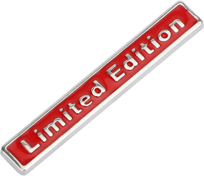 Caroxygen 3D Raised Small Silver Black Limited Edition Metal Monogram Emblem Badge Sticker for All Cars & Bikes
