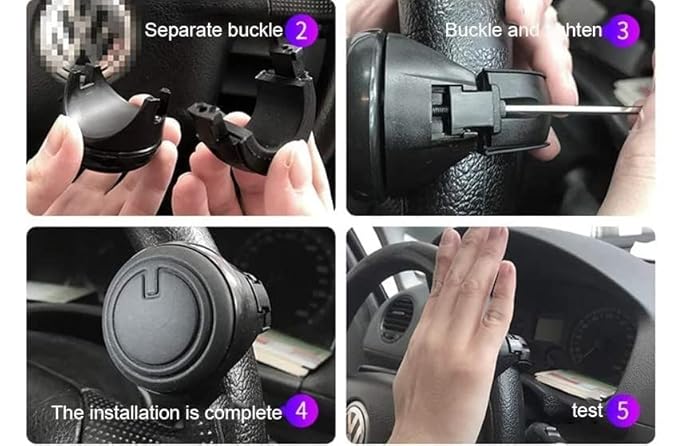 Steering Wheel Spinner Knob, Mini body power knob, (360Â° rotation)