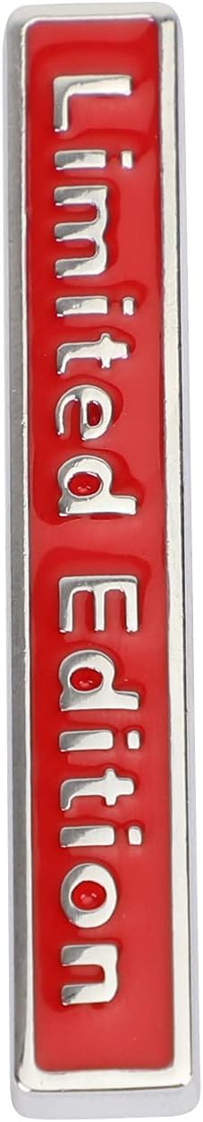 Caroxygen 3D Raised Small Silver Black Limited Edition Metal Monogram Emblem Badge Sticker for All Cars & Bikes