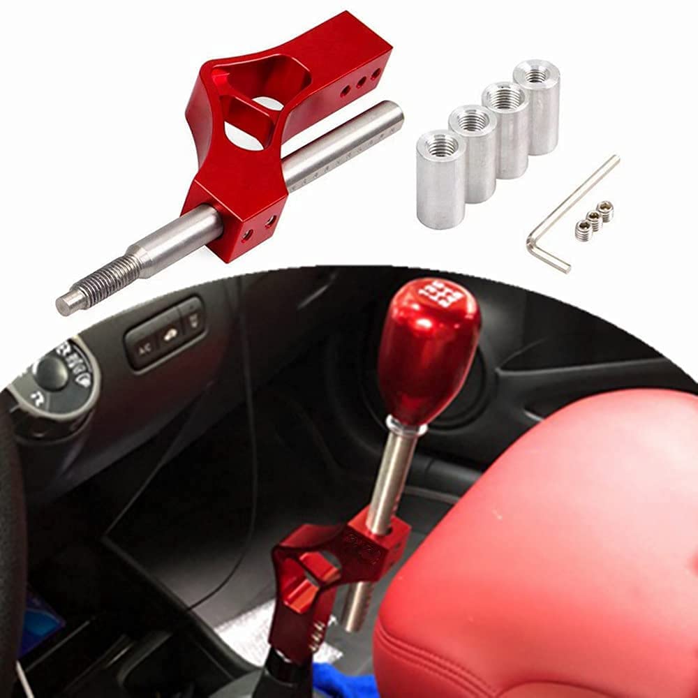 Aluminum Car Gear Extender With Gear Shift Knob for Honda Civic Integra CRX B16 B1 D Series Adjustable Lever Shifter Extender