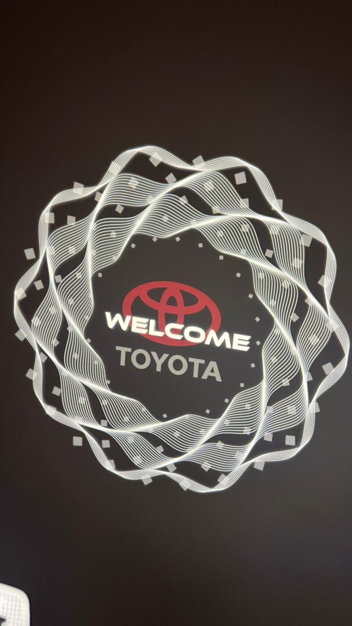 CARDI TOYOTA /HYLUX/ FORTUNER/Car Ghost Light | LED Door Welcome Shadow Light (Pack of 2),(1 YEAR WARRANTY)