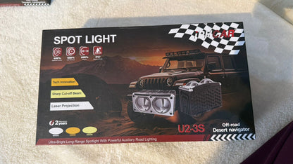 IPH CAR U2-3S Laser LED Spot Light | Auxiliary Off-Road Light |(60w Low Beam,71w High Beam