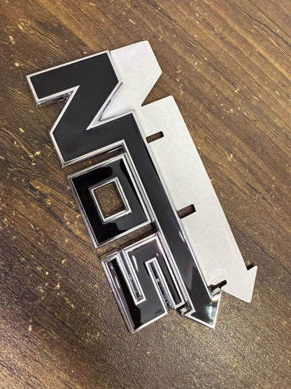 NOS Metal Logo Emblem Self Adhesive Sticker for All Kinds of Cars and Bikes (NOS-RED, BLACK ))