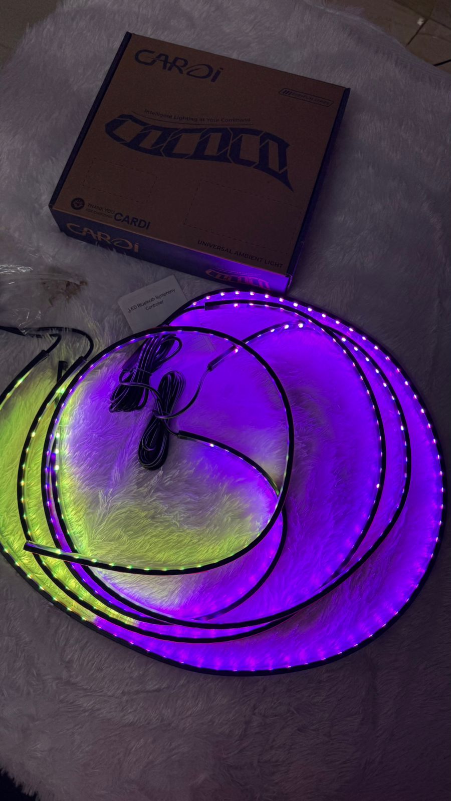 Cardi Universal RGB Underbody  Light - App & Music Sync Control Multi-Color Exterior Underglow Light | Universal Fit for Cars & SUVs