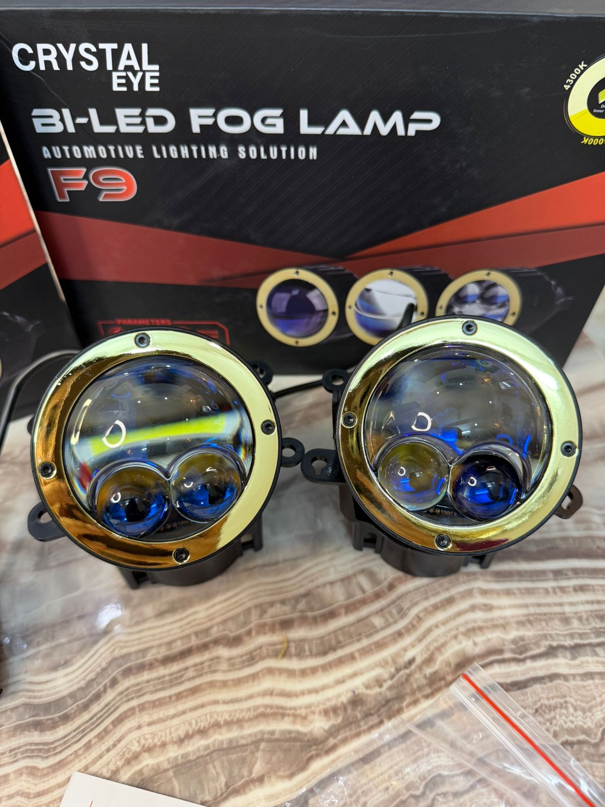 CRYSTAL EYE F9 Bi-LED Fog Lamp – High Power Automotive Lighting Solution -1 year Warranty (120 watt 140 watt and 130 Watt)