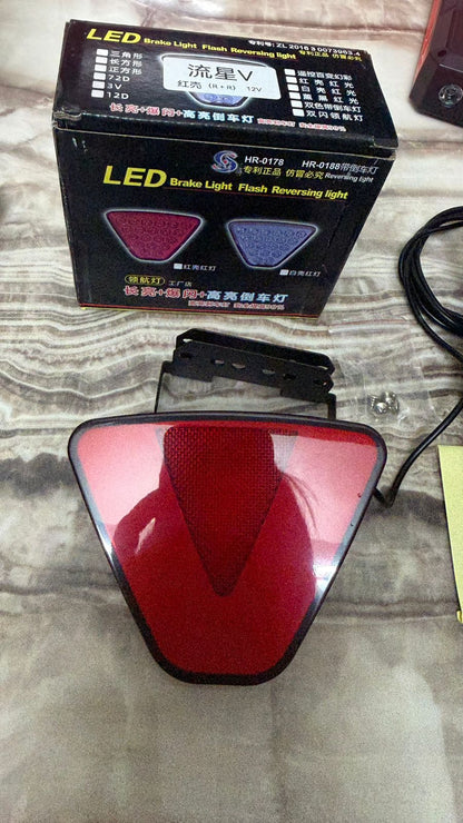 LED Rear Brake Light with Flash & Reversing Function | IP67 Waterproof | High Brightness Warning Light for Cars & SUVs