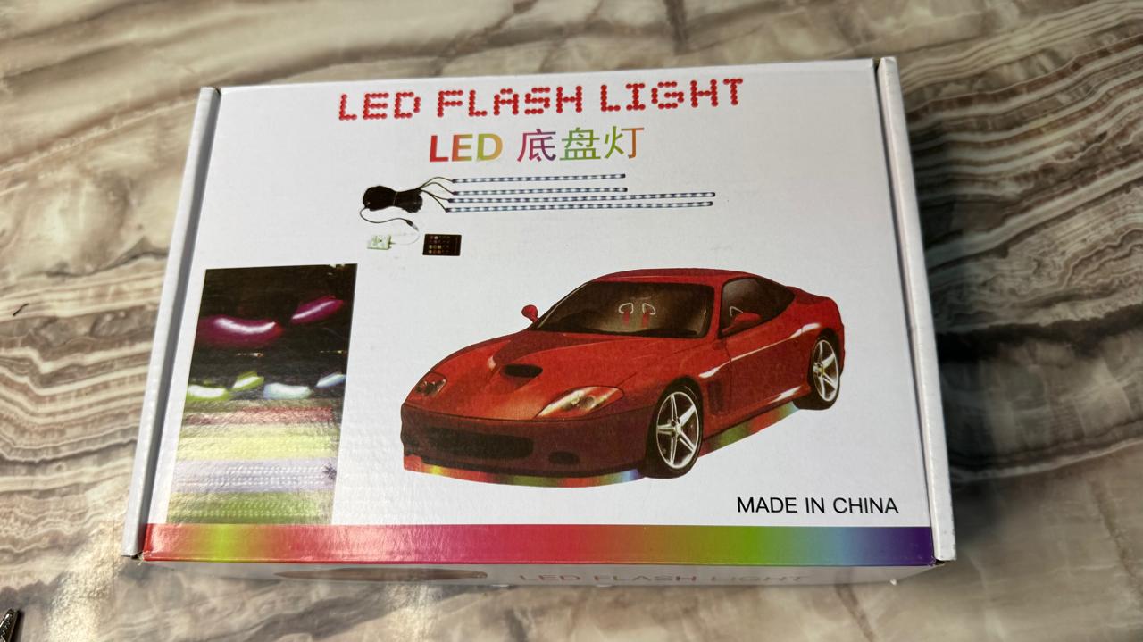 Caroxygen Underglow Car Lights, 4 pcs RGB Smart LED Lights with APP and Remote Control, 16 Million Colors DIY Sound Active Function (Car underbody Light