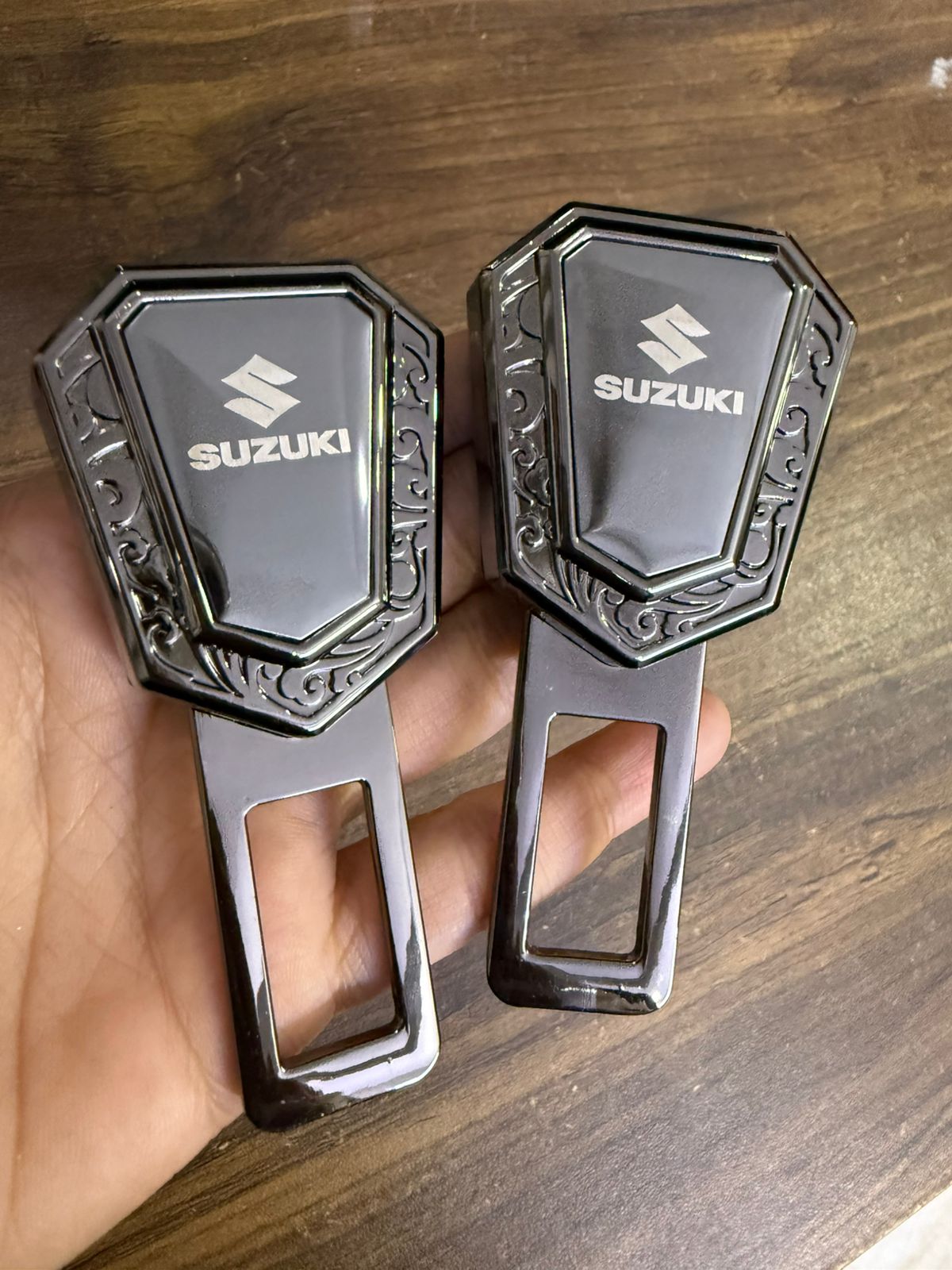 Caroxygen (2in1) Seat Belt Alarm Stopper Buckle & Holder (Pack of 2 )