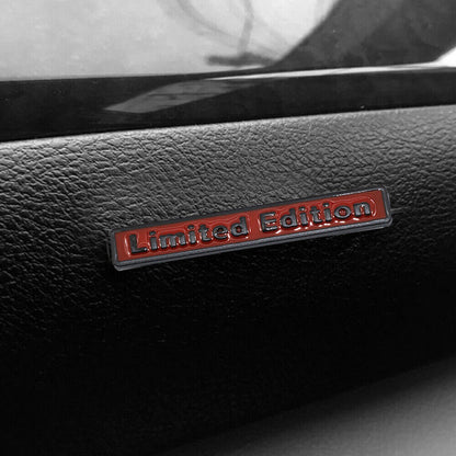 3D Limited Edition Small Red and Black Badge Emblem Sticker Decal for All Car Bike SUV Mobile Laptop (6.4 x 1cm)