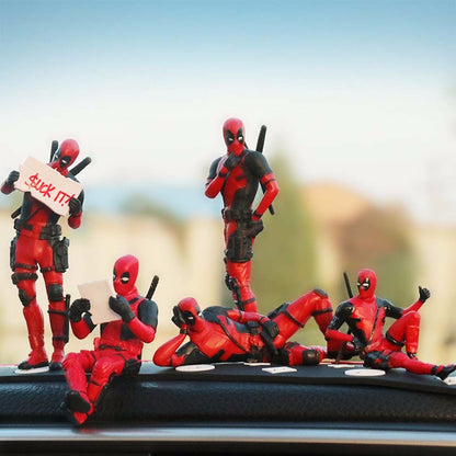 Deadpool Car Accessories, Ornament Action Figure, Car Marvel Interior Decoration Personality Anime DeadPool Action Mini Doll For Car Goods Car Interior Accessories Decoration