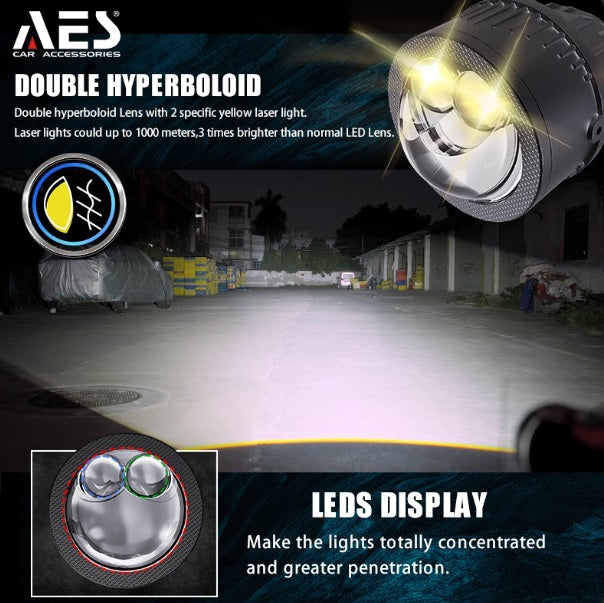 AES FX 3 Double Laser Bi-Led Fog Projector -65 watt