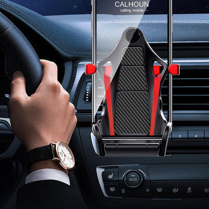 1pc Universal Car Phone Holder Racing Seat Shape Anti Shaking Cell Phone Holder Interior Ornament Car Styling Car Accessories