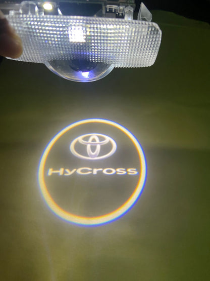 Wireless Car Welcome Logo Shadow Projector Ghost Lights Kit Compatible for Hycross Cars (Pack of 2)