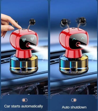 Stylish Intelligent Aromatherapy Robot Car Perfume Sprayer Smart Aromatherapy Car Decoration Perfume | Dashboard Perfume Diffuser Auto Fragrance Scents (Multi)