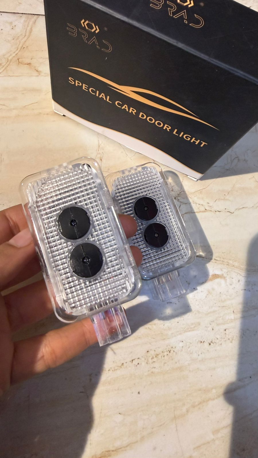 Car Door Welcome Logo Projector Light – LED Special Car Door Light | Plug & Play Courtesy Ghost Shadow Light | Premium Car Accessory (Pack of 2)