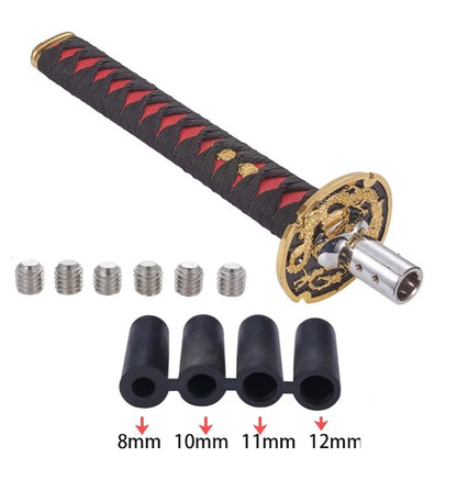 katna Desgin car Gear knob (Katana red 28 CM) (Specially for SUV)