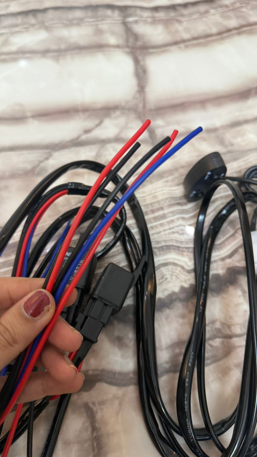 Universal Auxiliary Light Wiring Harness Kit with Switch | 12V 40A Relay | Plug & Play Wiring for Fog Lights, LED Light Bar, Driving Lights | Dual Switch Control with Indicator