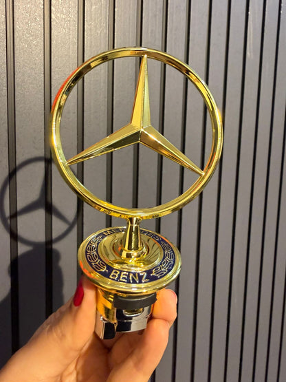 3D chrome Zinc alloy cover with standard hood, modified front logo for Mercedes Benz