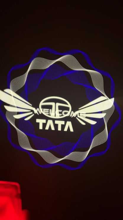 CARDI TATA Car Ghost Light | LED Door Welcome Shadow Light (Pack of 2),(1 YEAR WARRANTY)