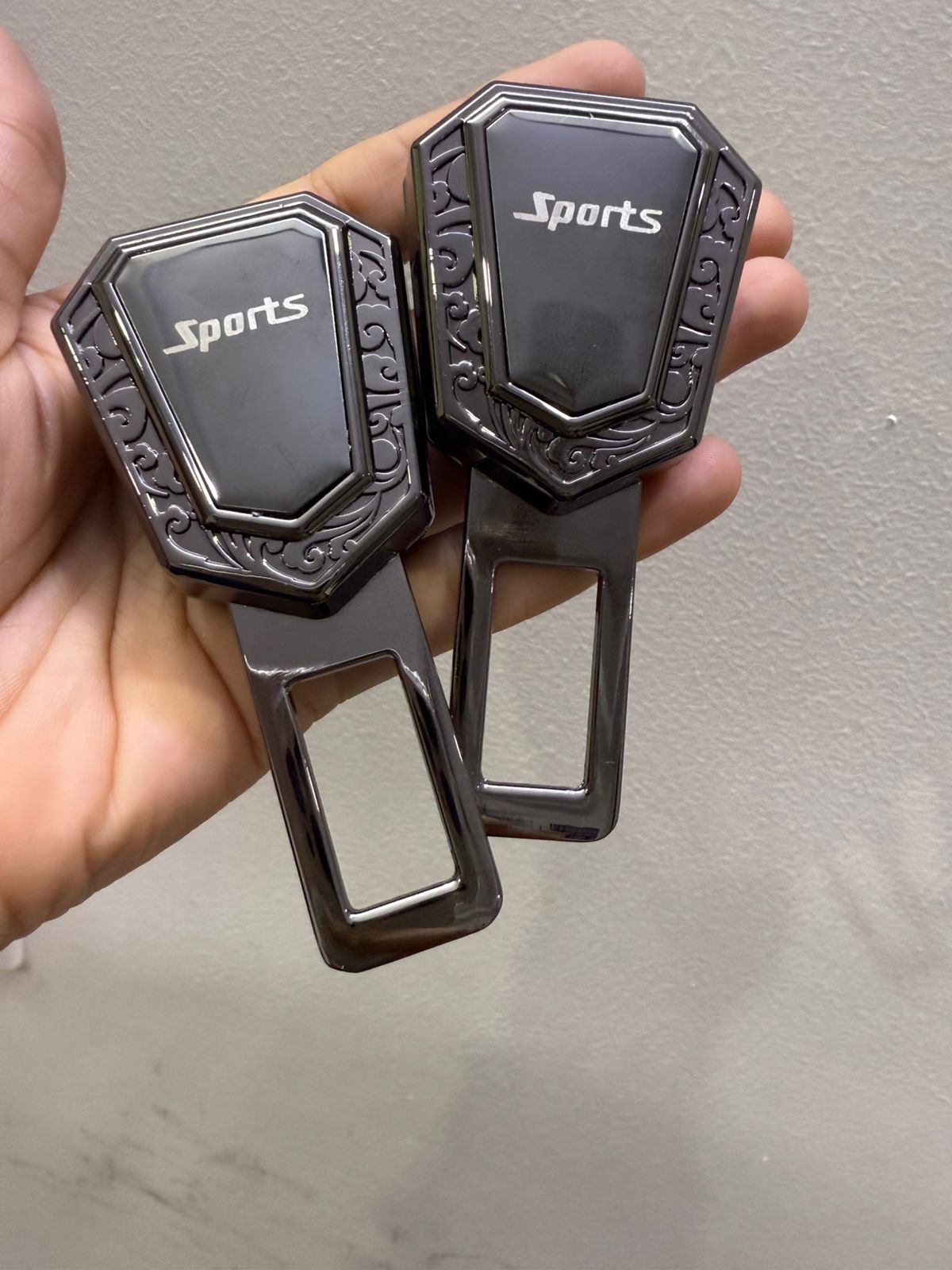 Caroxygen (2in1) Seat Belt Alarm Stopper Buckle & Holder (Pack of 2 )