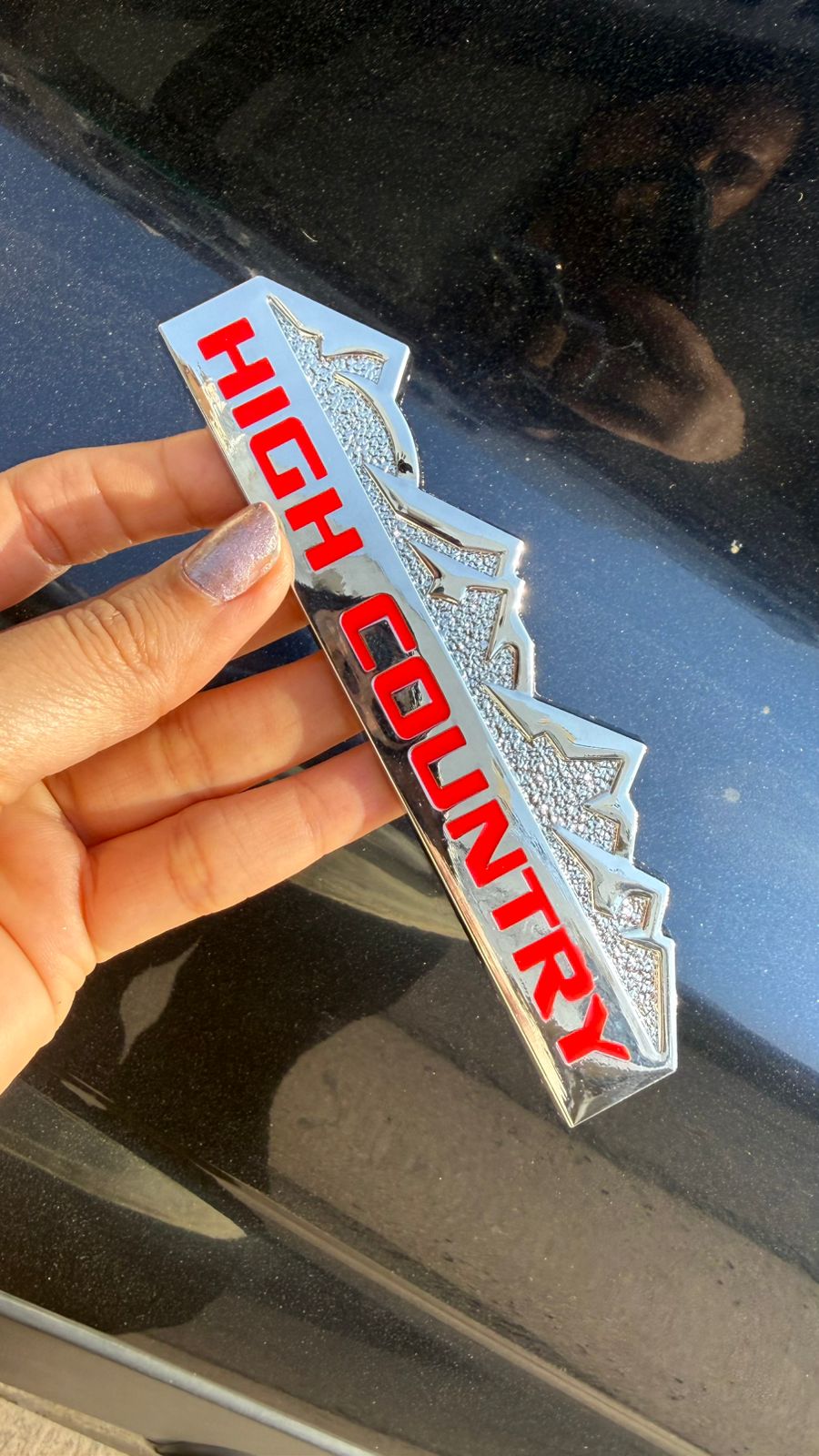HIGH Country  Logo 12.5 x 2.8cm Car Bike Metal HIGH Country Logo Car Emblem Premium 3D Badge Auto Racing Sport Sticker Grand Tourer Decal