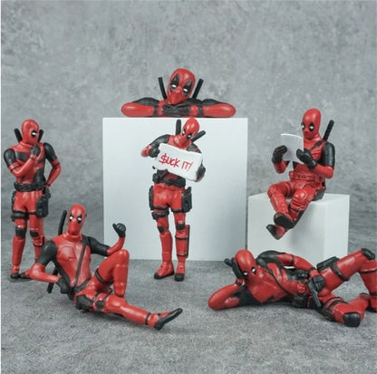 Deadpool Car Accessories, Ornament Action Figure, Car Marvel Interior Decoration Personality Anime DeadPool Action Mini Doll For Car Goods Car Interior Accessories Decoration