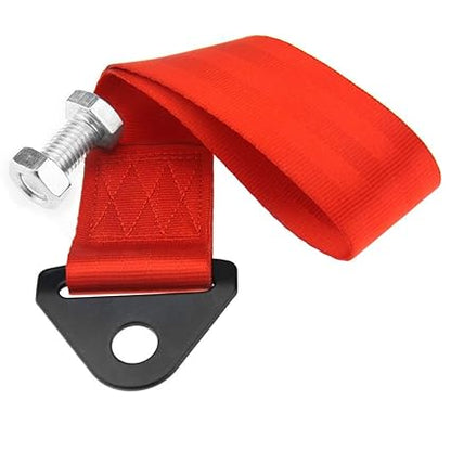 High Strength Universal Nylon Racing Car Tow Strap/Tow Rope (Sparco Letter) (Red)
