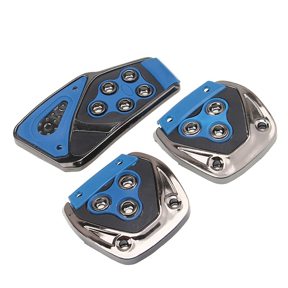 3 Pcs Non-Slip Manual CS-375 Car Pedals kit Pad Covers Set