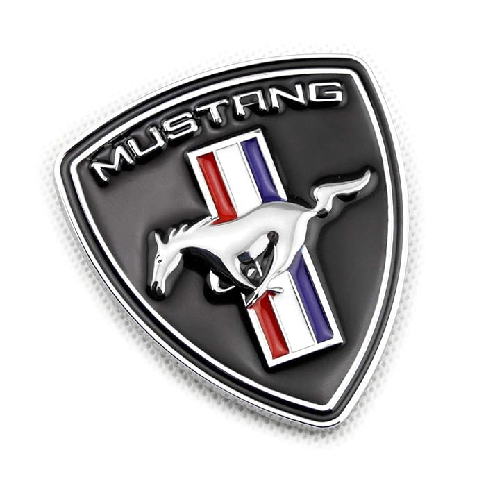 D Metal Running Horse Pony Car Side Fender Rear Trunk Emblem Badge Grille Emblem Decals For Ford Mustang GT Accessories